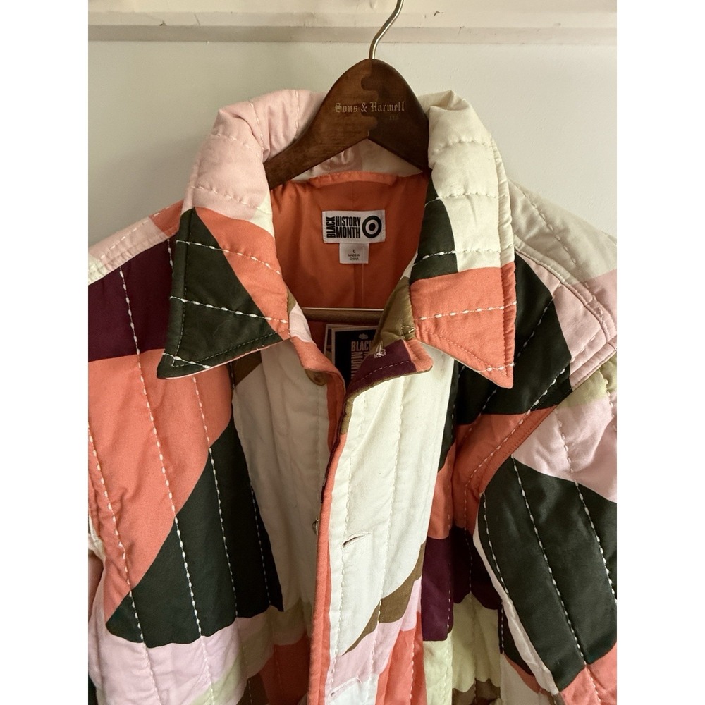 The Quilter's Of Gee's Bend X Target Black History Month Quilted Jacket L NWT - Picture 4 of 16